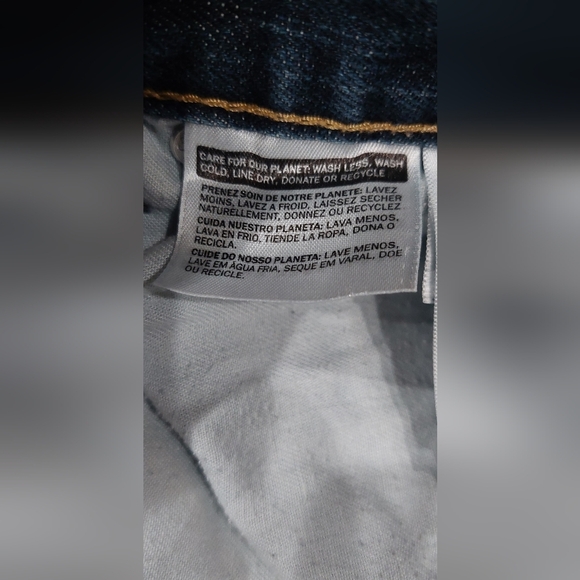 Levis 559 Jeans Relaxed Straight Leg Denim Blue Pants Dark Wash Men Size 48x28 - Picture 5 of 9